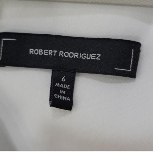 Robert Rodriguez Blue and White Neoprene Dress EUC - Picture 6 of 9